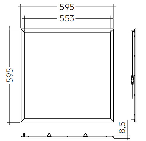 ELA G1 Recessed Ceiling Luminaires Tridonic Square/Rectangular Recess Ceiling